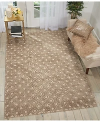 Nourison Home Deco Mod DEC02 Taupe 5'3" x 7'4" Area Rug