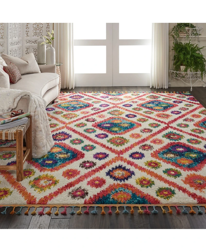 Closeout! Nourison Home Nomad NMD05 Navy 7'10" x 10'6" Area Rug
