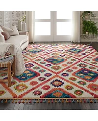 Closeout! Nourison Home Nomad NMD05 Navy 7'10" x 10'6" Area Rug