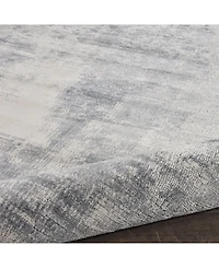 Nourison Home Rustic Textures RUS02 Blue and Ivory 2'2" x 7'6" Runner Rug