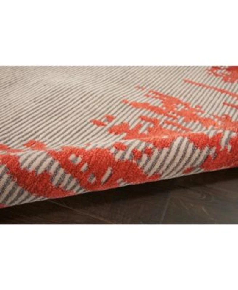 Nourison Home Symmetry Smm02 Beige Red Rug