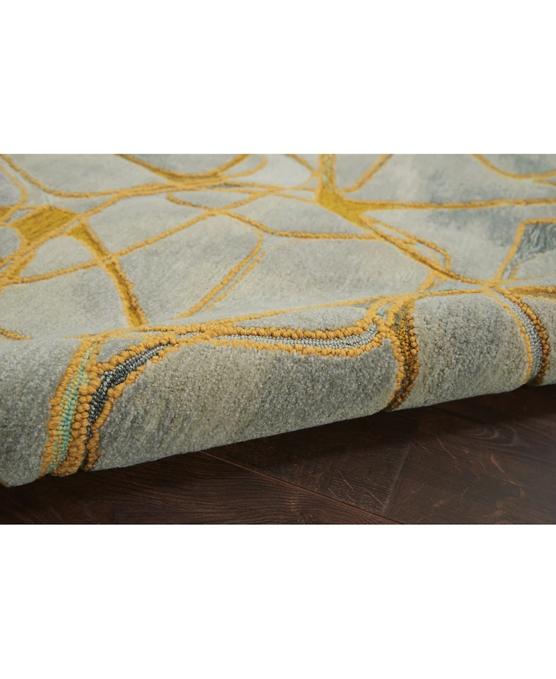Nourison Home Symmetry SMM05 Gray 5'3" x 7'9" Area Rug