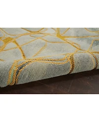 Nourison Home Symmetry SMM05 Gray 5'3" x 7'9" Area Rug