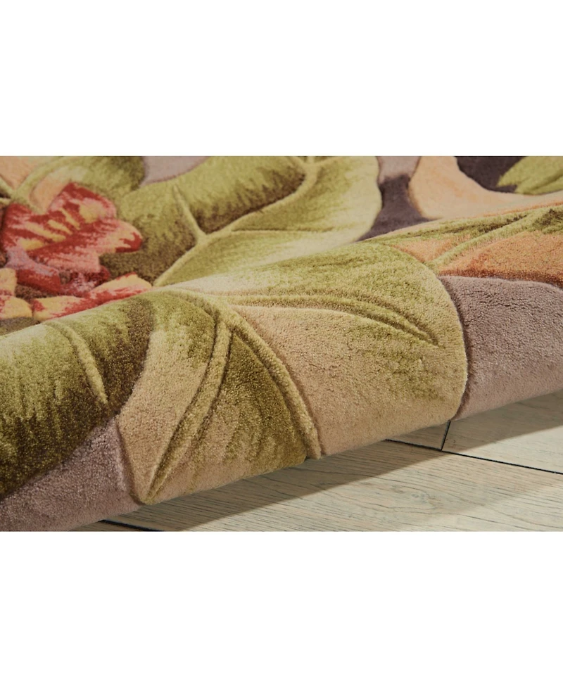 Nourison Home Tropics TS03 Plum 5'3" x 8'3" Area Rug