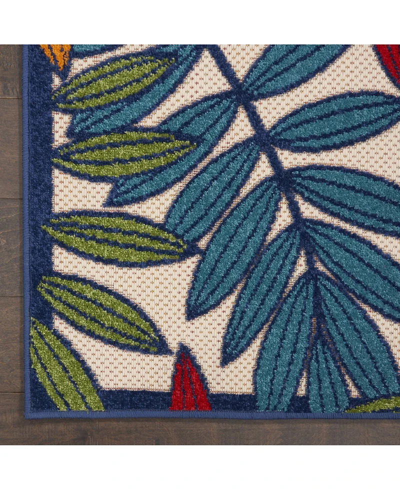 Nourison Home Aloha ALH18 Multi 2'3" x 12' Runner Rug