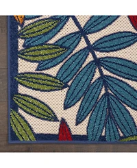 Nourison Home Aloha ALH18 Multi 2'3" x 12' Runner Rug