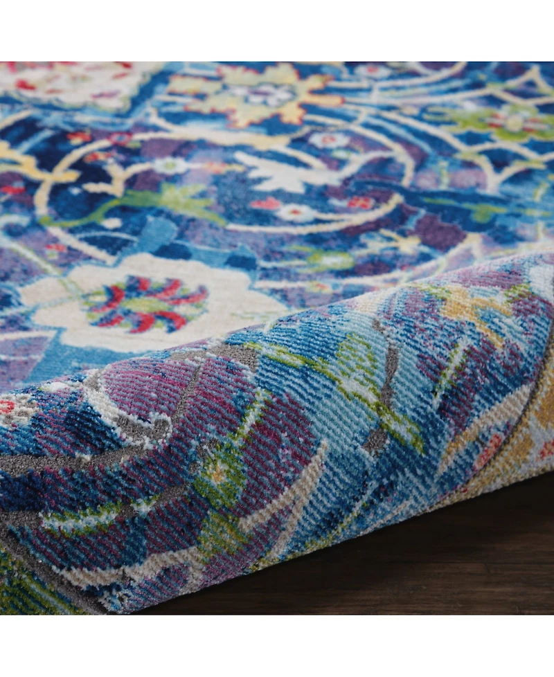 Nourison Home Ankara Global ANR03 Blue 7'10" x 9'10" Area Rug