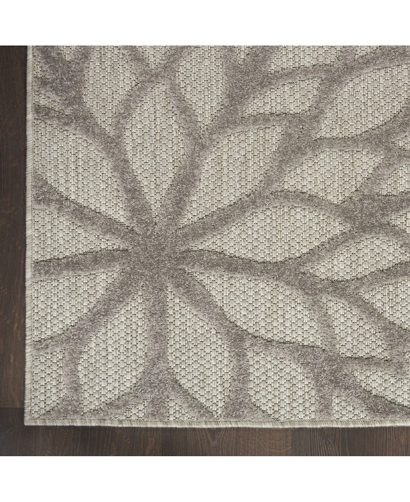Nourison Home Aloha ALH05 Silver 6' x 9' Outdoor Area Rug