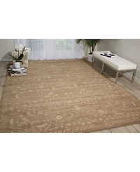 Nourison Home Silken Allure SLK02 Taupe 5'6" x 8' Area Rug