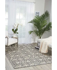 Nourison Home Luminance LUM08 Charcoal 5'3" x 7'5" Area Rug