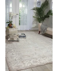 Nourison Home Aldora ALD01 Silver 7'9" x 9'9" Area Rug
