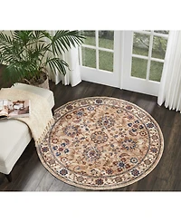 Closeout! Nourison Home Lagos LAG02 Brick 5'3" x 7'6" Area Rug
