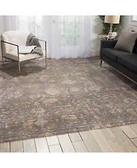 Nourison Home Lucent LCN02 Slate 7'9" x 9'9" Area Rug