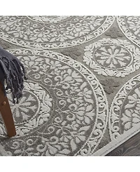 Nourison Home Key Largo KLG03 Taupe 4' x 6' Outdoor Area Rug