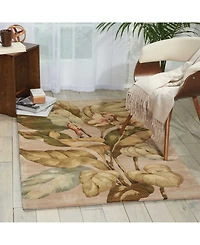 Nourison Home Tropics TS04 Beige 3'6" x 5'6" Area Rug