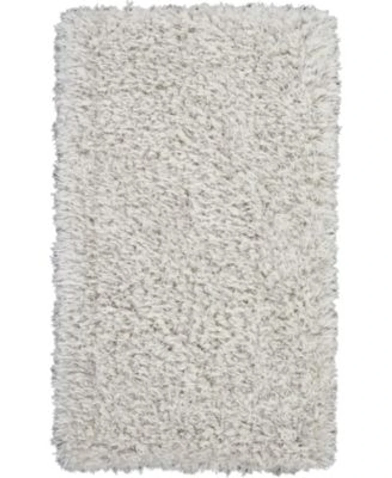 Nourison Home Luxe Shag Lxs01 Silver Rug