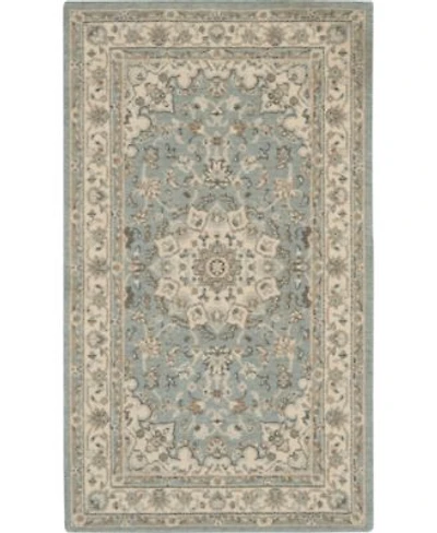 Nourison Home Living Treasures Li15 Aqua Ivory Rug