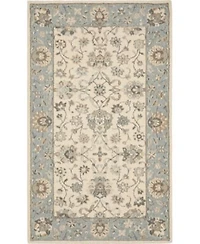 Nourison Home Living Treasures Li16 Ivory Aqua Rug