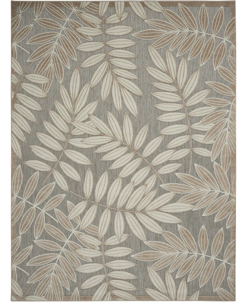 Nourison Home Aloha ALH18 Neutral 6' x 9' Outdoor Area Rug