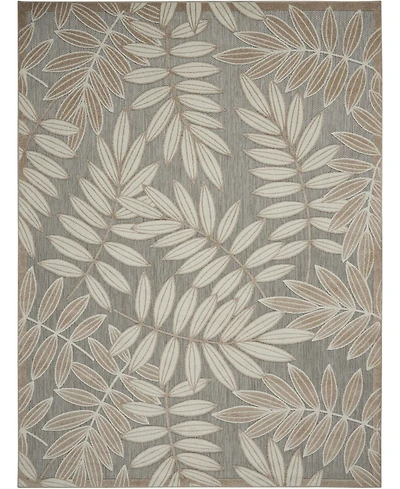 Nourison Home Aloha ALH18 Neutral 6' x 9' Outdoor Area Rug