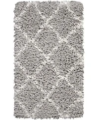 Nourison Home Luxe Shag Lxs02 Gray Ivory Rug