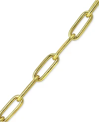 Giani Bernini Paperclip Link Ankle Bracelet Sterling Silver and 18k Over Silver, Created for Macy's