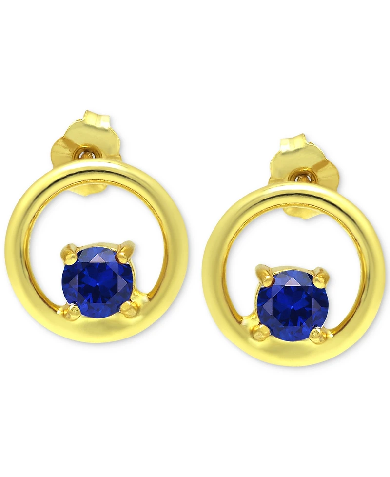 Giani Bernini Cubic Zirconia Circle Stud Earrings, Created for Macy's