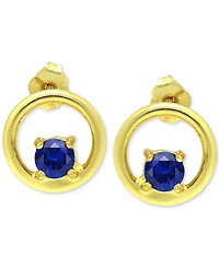 Giani Bernini Cubic Zirconia Circle Stud Earrings, Created for Macy's