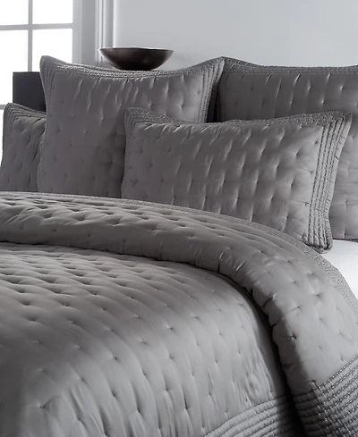Closeout! Donna Karan Home Essential Silk Quilt, Full/Queen