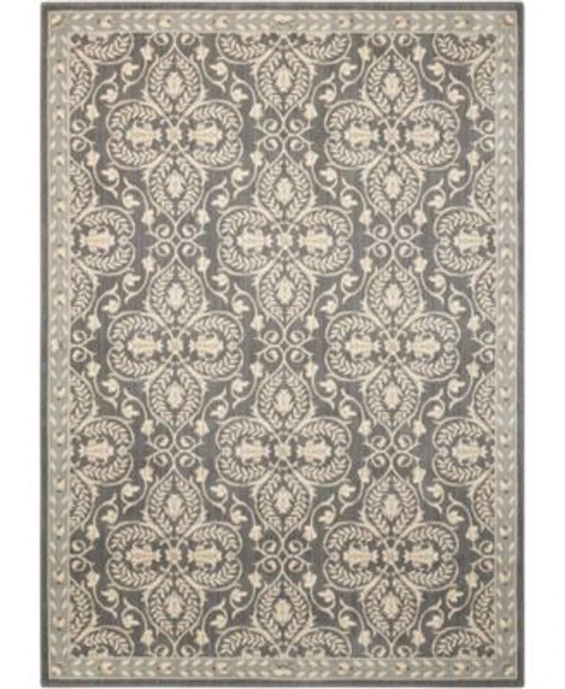 Nourison Home Riviera Ri01 Charcoal Rug