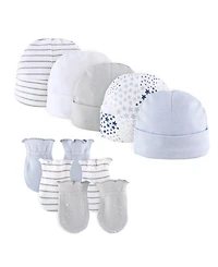The Peanutshell Baby Boys Newborn Layette Gift Set Girls, Shower Gift Essentials, Blue, Grey