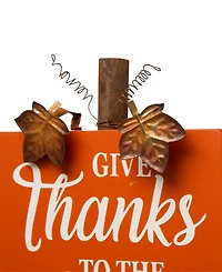 Glitzhome Fall Wooden Pumpkin Table Decor, Pack of 3
