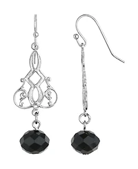 2028 Silver-Tone Drop Earrings