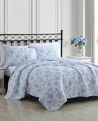 Laura Ashley Walled Garden Reversible 2 Piece Quilt Set, Twin