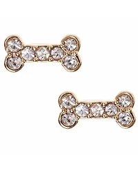 Pet Friends Jewelry Pave Bone Stud Earring