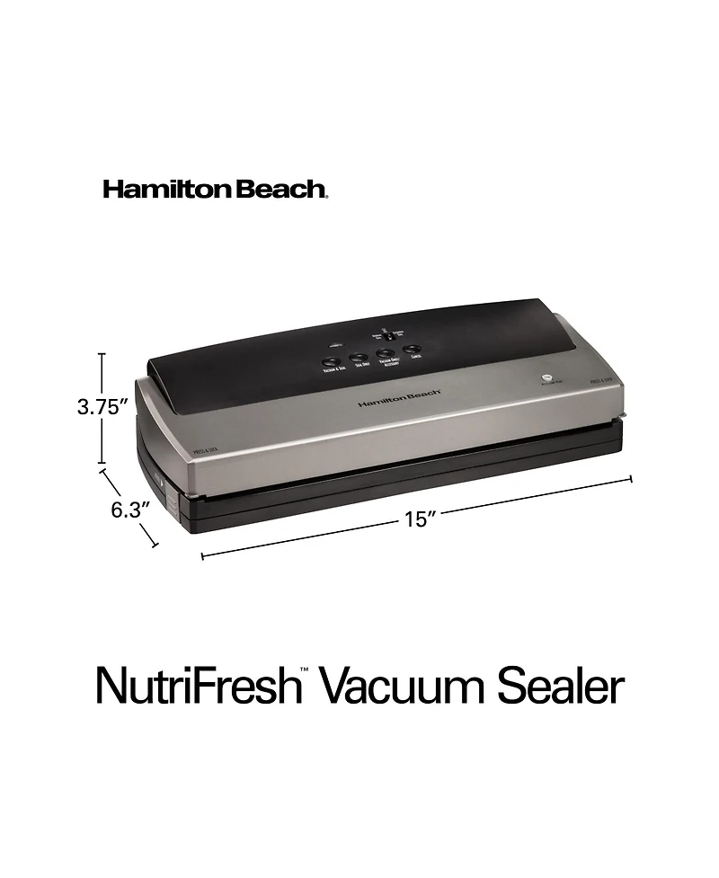 Hamilton Beach Nutri Fresh Vacuum Sealer - 78214