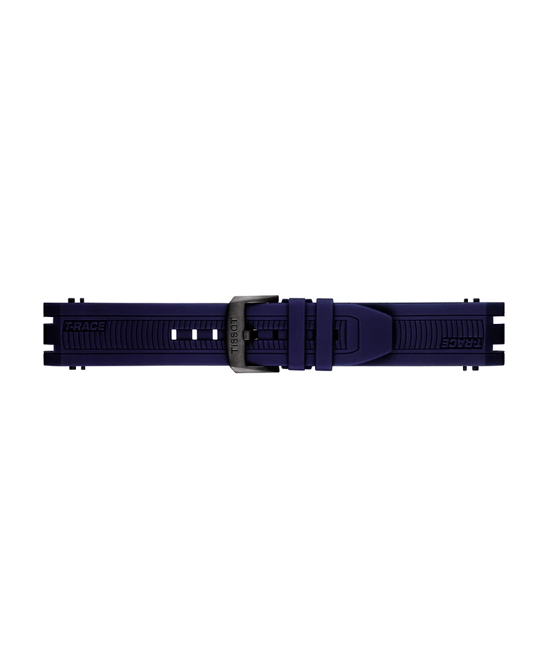 Tissot Men's Swiss Chronograph T-Sport T-Race Black Silicone Strap Watch 47.6mm