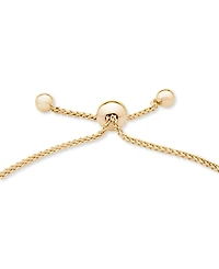 Diamond Row Bolo Bracelet (3/4 ct. t.w.) in Sterling Silver or 14k Gold-Plated Sterling Silver