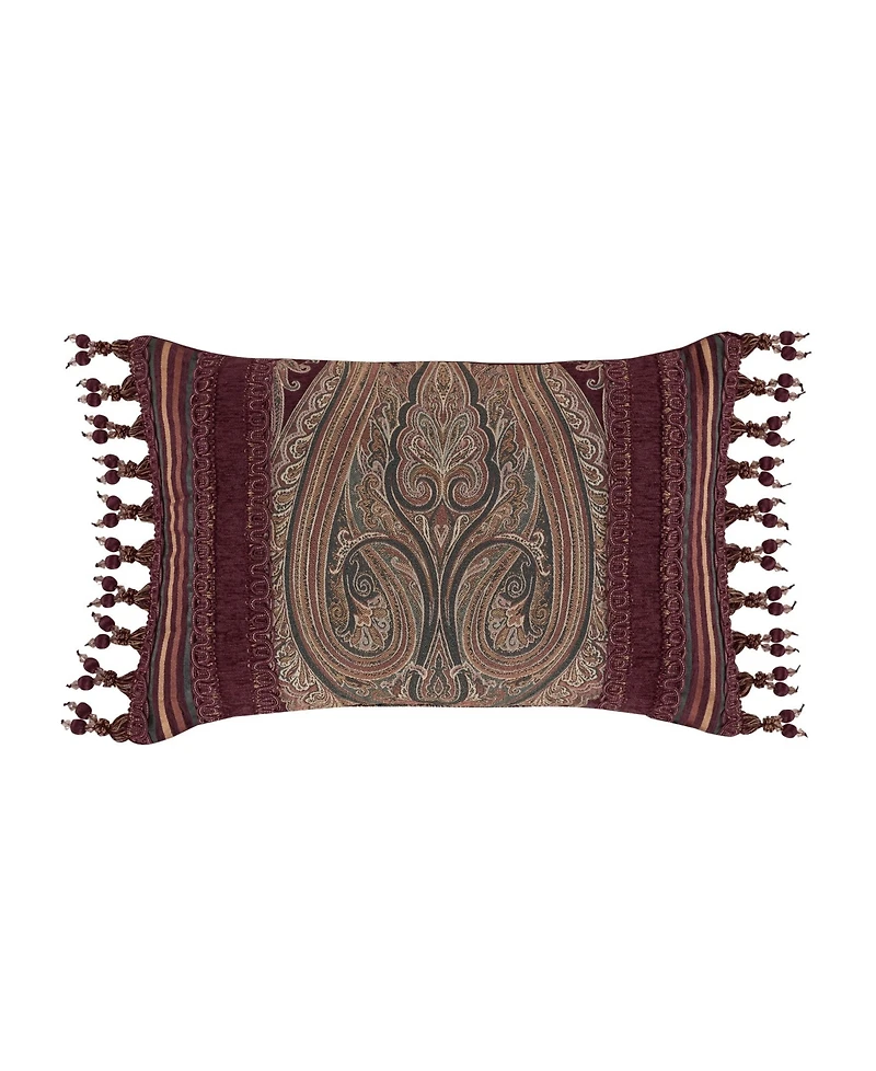 J Queen New York Garnet Boudoir Decorative Pillow, 15" x 23"