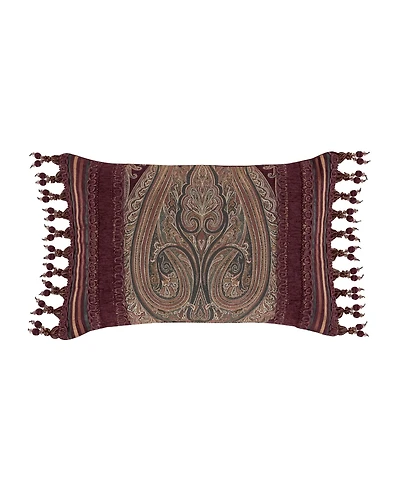 J Queen New York Garnet Boudoir Decorative Pillow, 15" x 23"