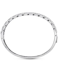 Arabella Cubic Zirconia Bangle Bracelet in Sterling Silver