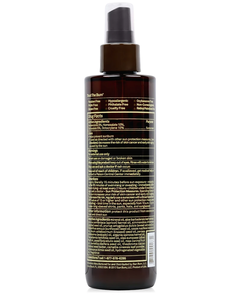 Sun Bum Premium Tanning Oil Spf 15, 8.5-oz.