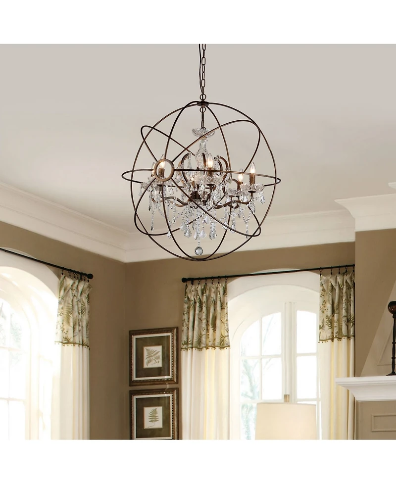 Home Accessories Planetshaker 32" 6-Light Indoor Chandelier with Light Kit
