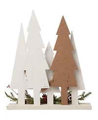 Glitzhome Wooden Christmas Tree Table decor