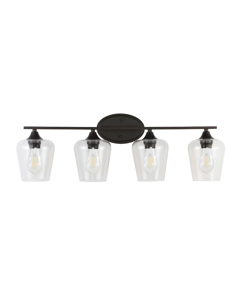 Jonathan Y Jayne 4-Light Cottage Rustic Led Vanity Light