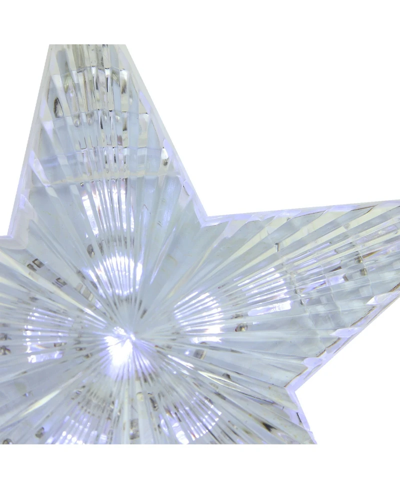 Northlight 3 Led Cascading Snowfall Star Christmas Lights-2 Ft Clear Wire