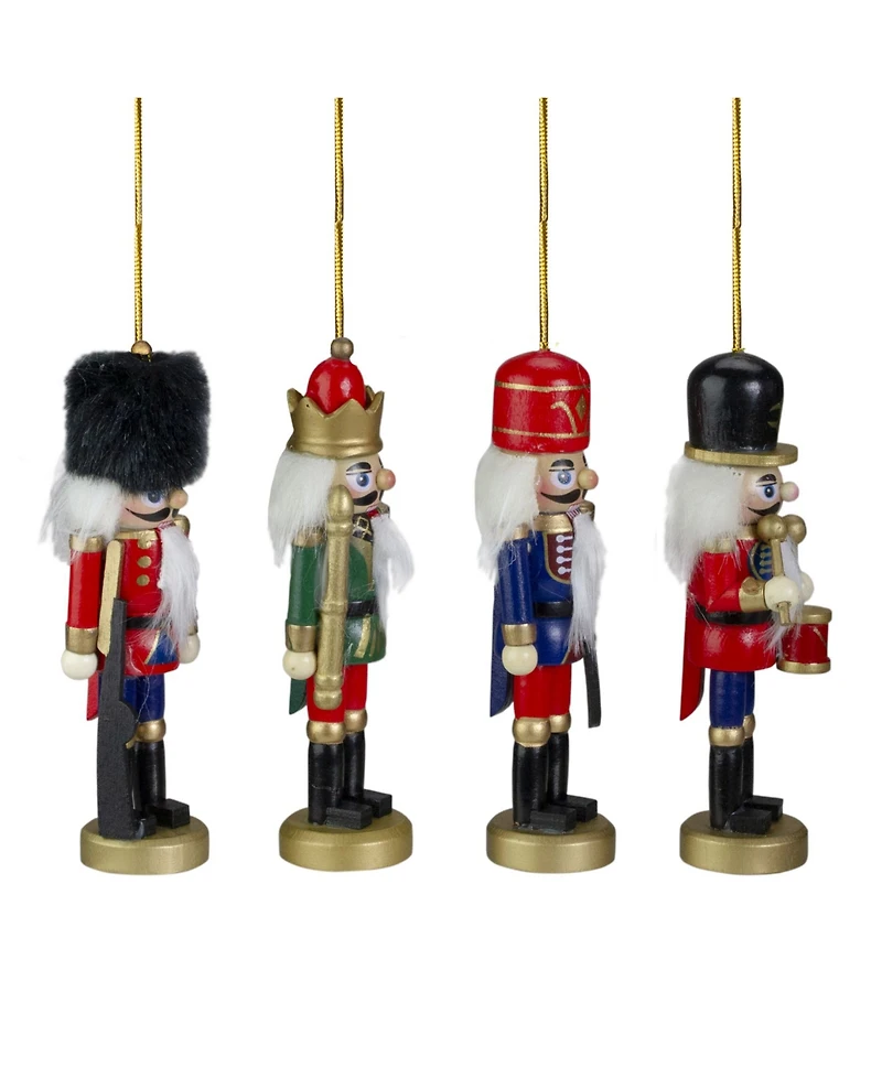 Northlight Assorted Classic Nutcracker Ornaments, Set of 4
