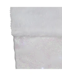Northlight Led Lighted Iridescent Glitter Snowflake Christmas Stocking