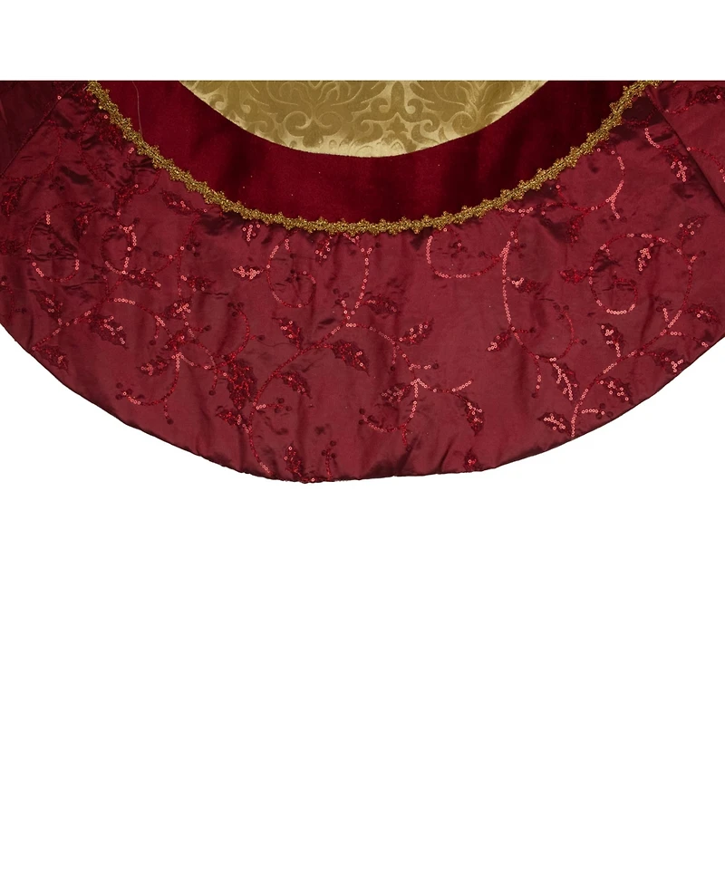 Northlight Scalloped Sequined Christmas Tree Skirt