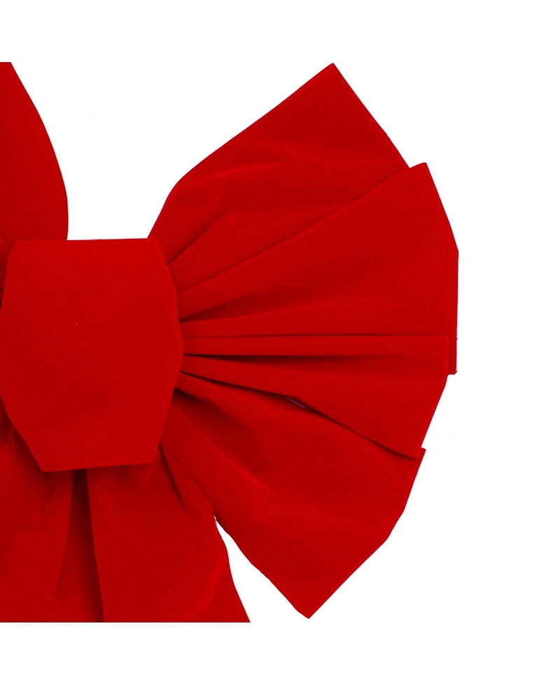 Northlight 9-Loop Velveteen Christmas Bow Decoration